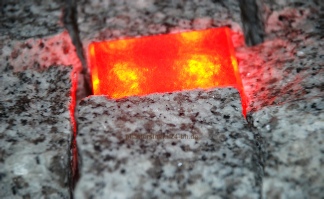 Außenbeleuchtung Granit Rot